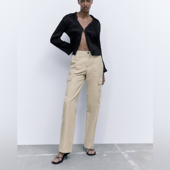 Zara Pants & Jumpsuits Zara Straight Cargo Pants Poshmark